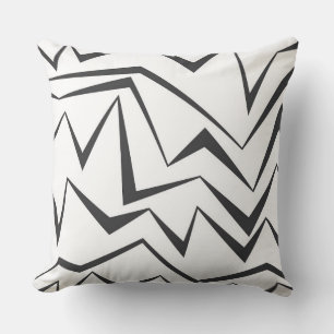 Modern, dynamic, simple, bold abstract graphic art throw pillow