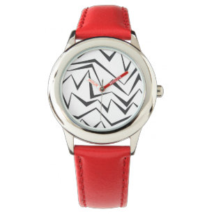 Modern, dynamic, simple, bold abstract graphic art watch
