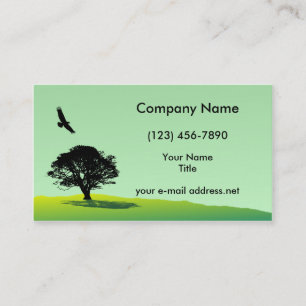 Modern Eagle and Tree Business Card