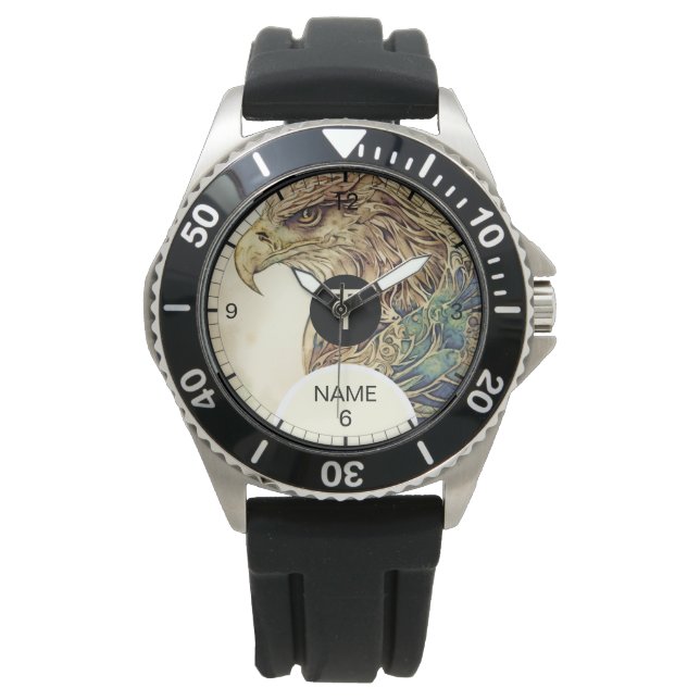Modern Eagle Design Personalized eWatch Watch (Front)