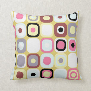 Modern Eames Rectangles 36 Throw Pillow
