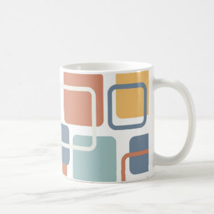Modern Eames Rectangles 3 Coffee Mug