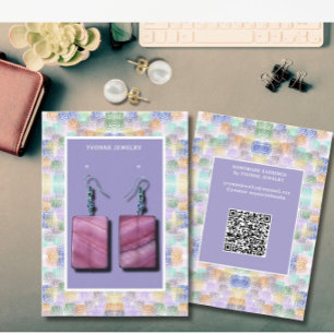 Modern Earring Display Business Card