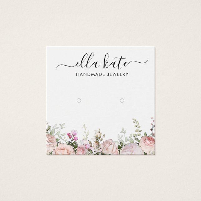 Modern Earring Display Card (Front)