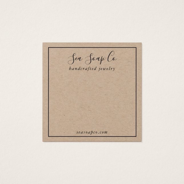 Modern Earring Display Card (Front)