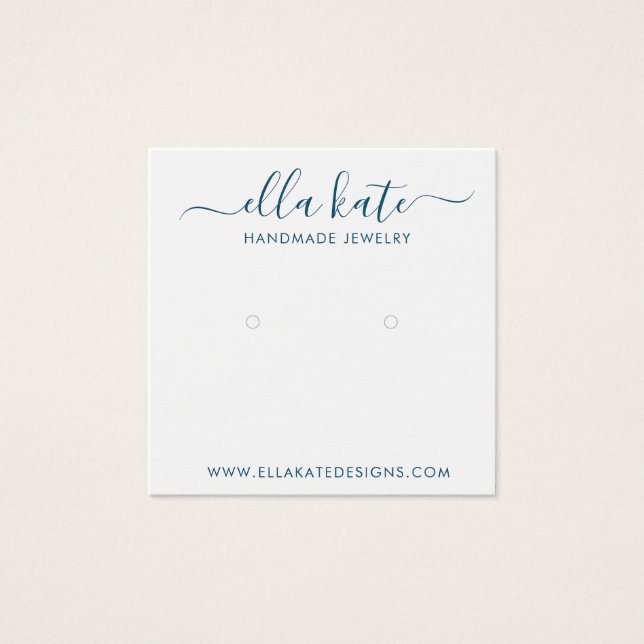 Modern Earring Display Card (Front)