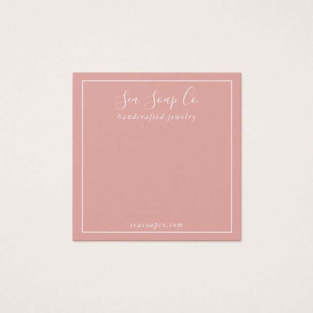 Modern Earring Display Card (Front)