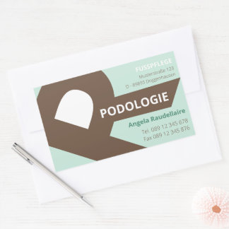 Modern earth colours big monogram sticker