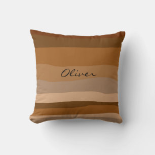 Modern Earth Tone Desert Throw Pillow
