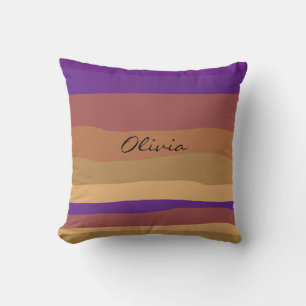 Modern Earth Tone Desert Throw Pillow
