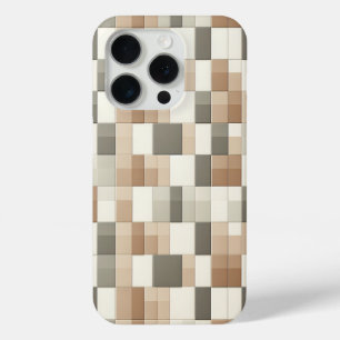 Modern Earth Tone Geometric Phone Case - Neutral 