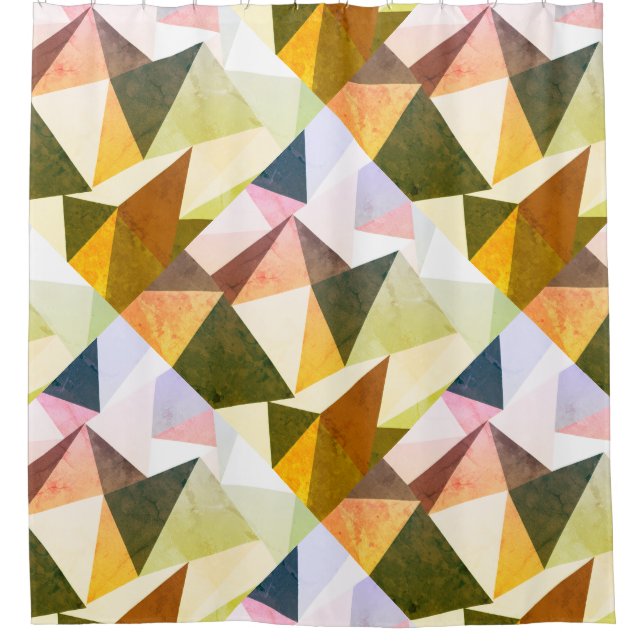 Modern Earth Tones Geometric Pyramids (Front)