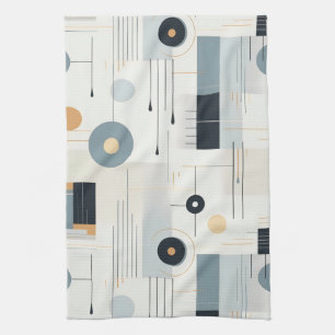 Modern Earthy Abstract Geometric Neutral (2) Kitchen Towel
