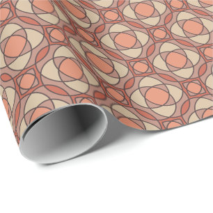 Modern Earthy Mosaic Designer Gift Wrap