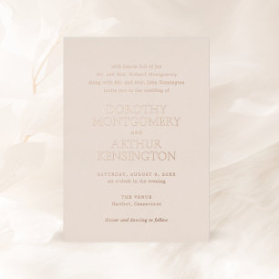 Modern Earthy Neutral Elegant Wedding