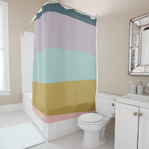 Modern Earthy Pastel Striped Abstract Colour Block