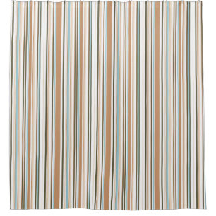 Modern Earthy Stripes with Blue Accent