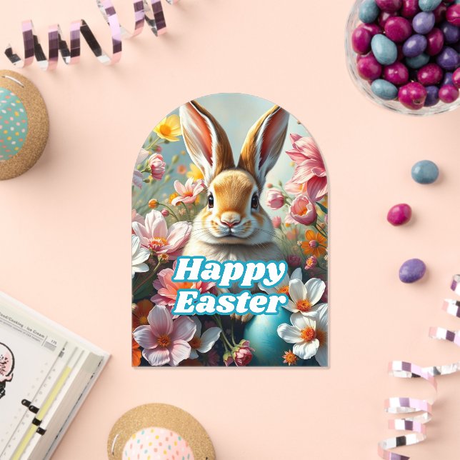 Modern Easter Bunny Acrylic Invitations (Insitu (Celebration))