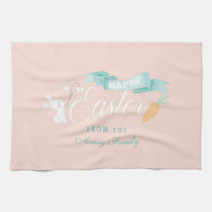 Modern Easter Cute Personalized Kitchen Towel