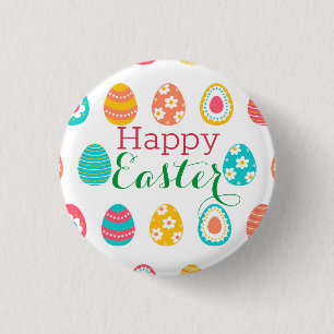 Modern Easter Egg 1 Inch Round Button