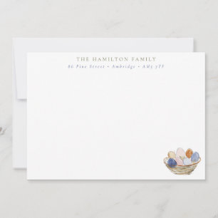 Modern Easter Eggs Family Card