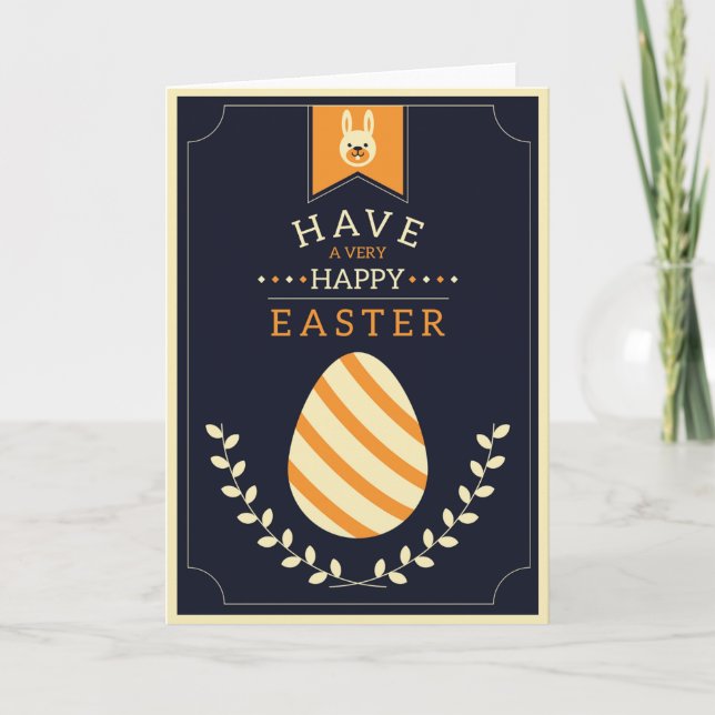 Modern Easter Greeting Card (Front)