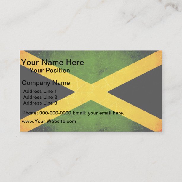 Jamaica Flag Business Cards & Profile Cards Zazzle CA