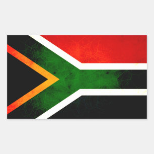 Modern Edgy South African Flag Sticker