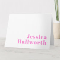 Modern Editable Business Name or First & Last Name