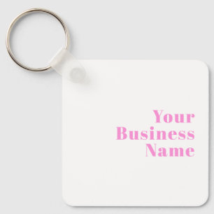 Modern Editable Business Name or First & Last Name Keychain