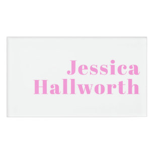 Modern Editable Business Name or First & Last Name Tag
