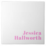 Modern Editable Business Name or First & Last Name Tile<br><div class="desc">Stylish modern business name or other text,  edit as you like!</div>