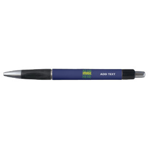 MODERN EDITABLE CUTE NAVY BLUE IMAGE TEXT TEMPLATE PEN