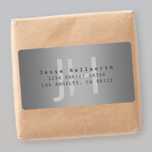 Modern Editable Gradient Return Address or Product