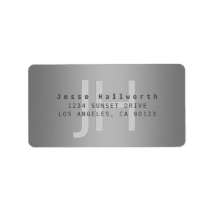Modern Editable Gradient Return Address or Product Label