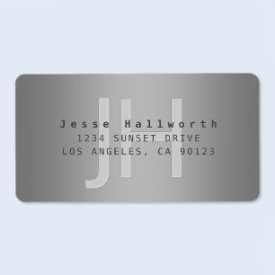 Modern Editable Gradient Return Address or Product Label