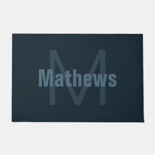 Modern Editable Name Doormat