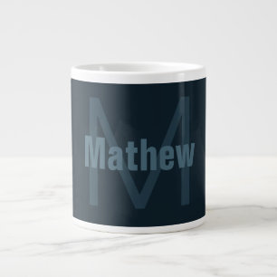 Modern Editable Name Large Coffee Mug