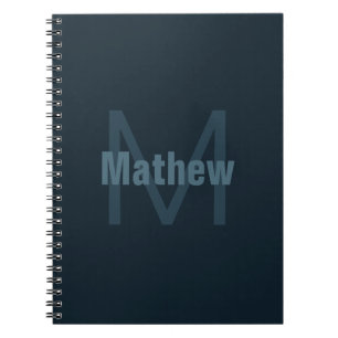 Modern Editable Name Notebook