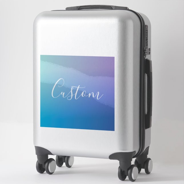Modern Editable Script Writing | Colourful Ombre (Suitcase)