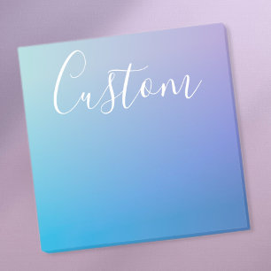 Modern Editable Script Writing Colourful Ombre Post-it Notes