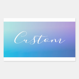 Modern Editable Script Writing   Colourful Ombre Sticker