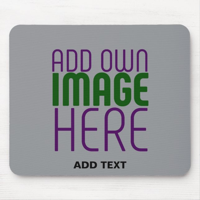 MODERN EDITABLE SIMPLE ASH IMAGE TEXT TEMPLATE MOUSE PAD (Front)