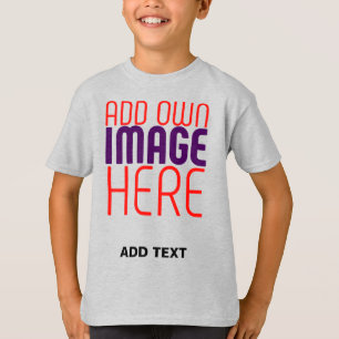 MODERN EDITABLE SIMPLE ASH IMAGE TEXT TEMPLATE T-Shirt