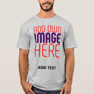 MODERN EDITABLE SIMPLE ASH IMAGE TEXT TEMPLATE T-Shirt