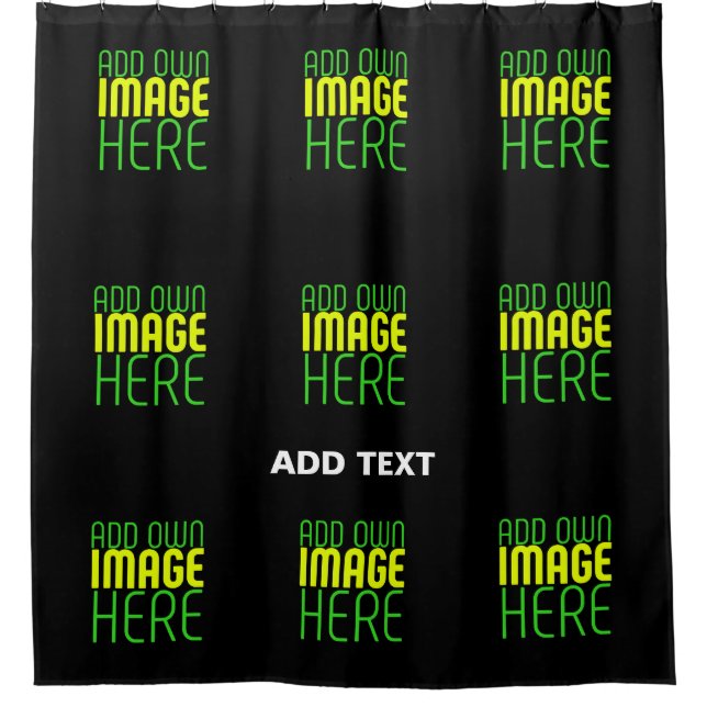MODERN EDITABLE SIMPLE BLACK IMAGE TEXT TEMPLATE (Front)