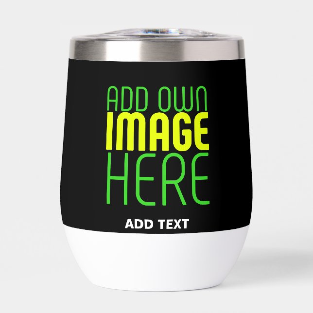MODERN EDITABLE SIMPLE BLACK IMAGE TEXT TEMPLATE (Front)