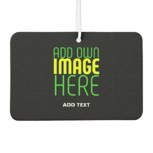 MODERN EDITABLE SIMPLE BLACK IMAGE TEXT TEMPLATE AIR FRESHENER
