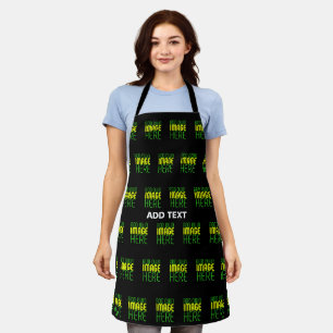 MODERN EDITABLE SIMPLE BLACK IMAGE TEXT TEMPLATE APRON