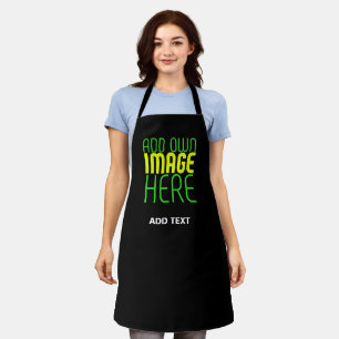 MODERN EDITABLE SIMPLE BLACK IMAGE TEXT TEMPLATE APRON
